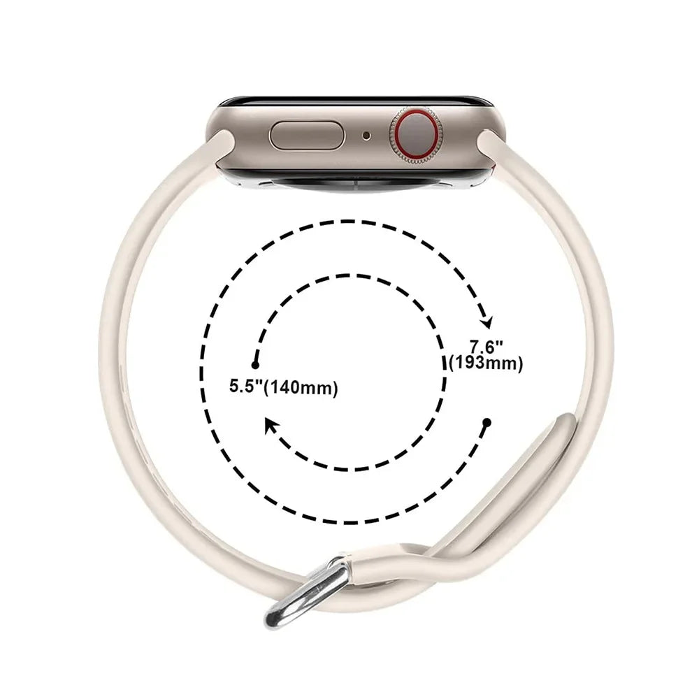 Silicone band For Apple Watch band 11 10 9 8 7 46mm 42mm 45mm 41mm Ultra 3 49mm sport band Apple Watch 6 5 4 SE 44mm 40mm Belt