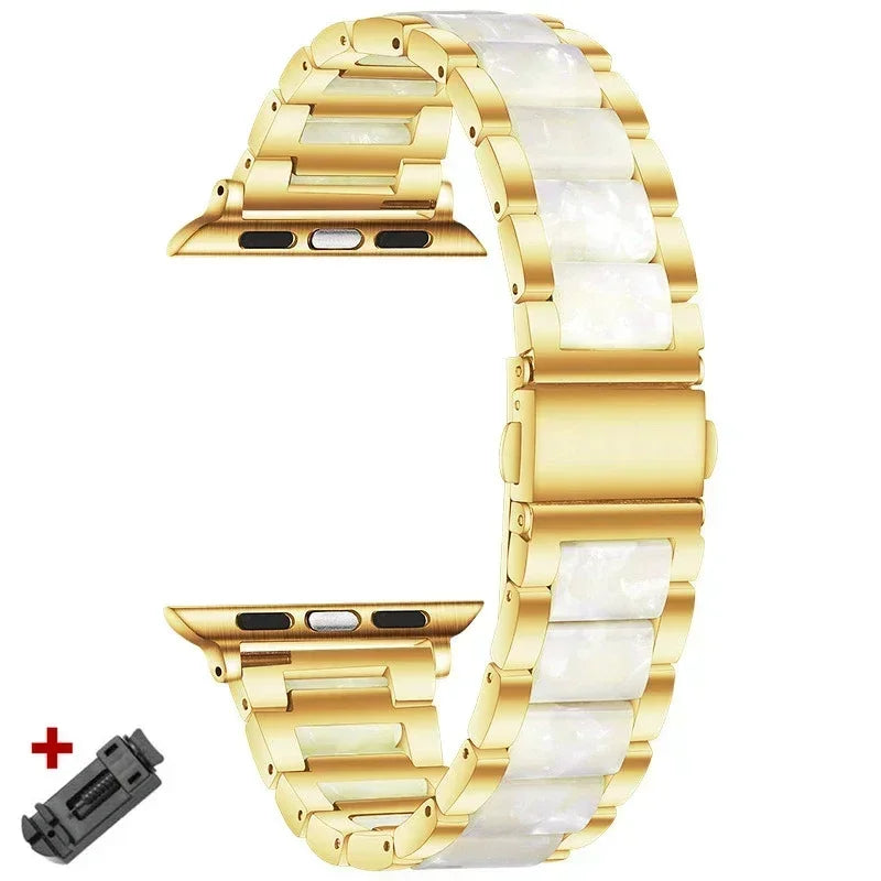Women Resin band for Apple Watch Ultra 3 2 49mm 11 10 42mm 46mm 9 8 41mm 45mm Luxury band for Apple Watch 6 5 SE 40mm 44mm Band