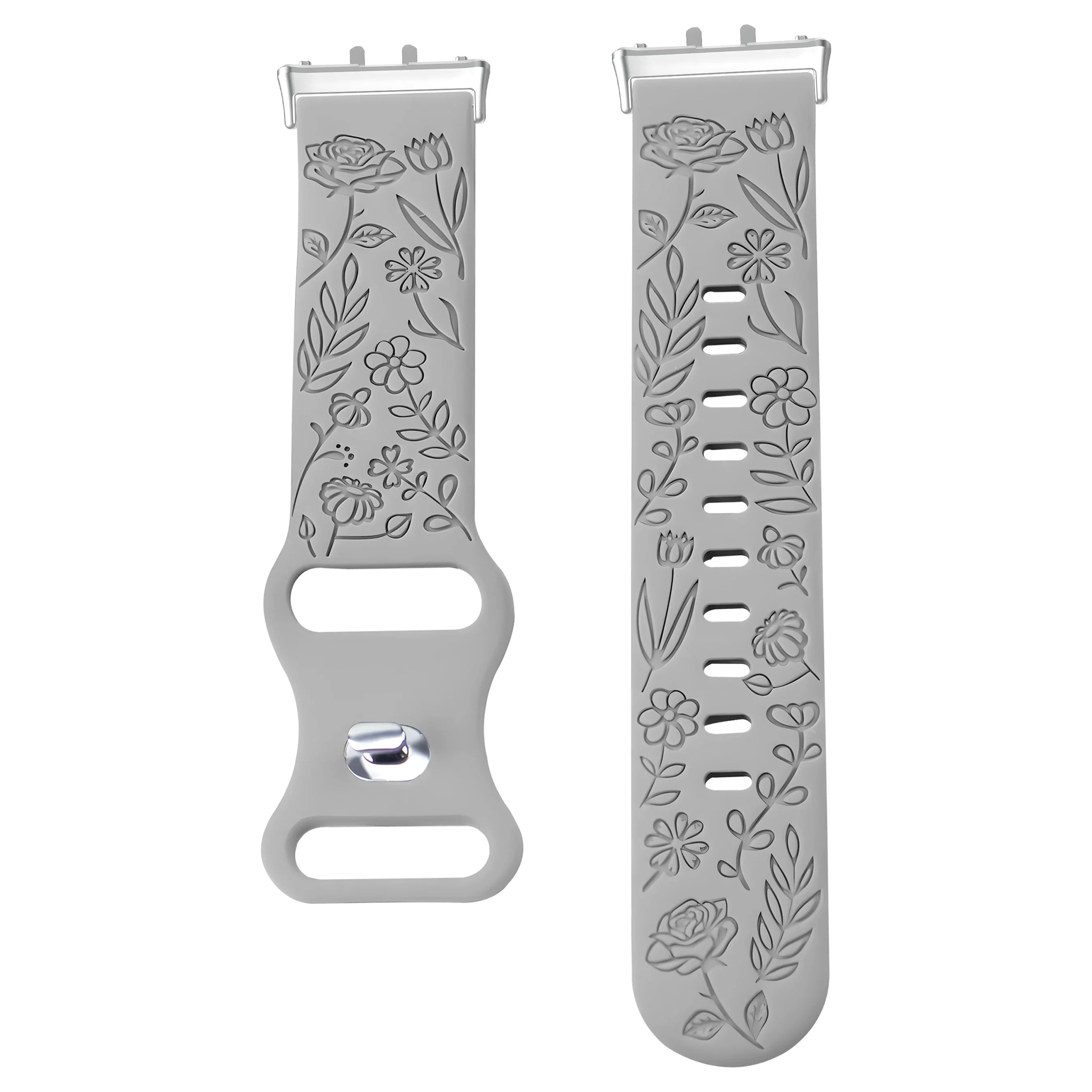Prints Design Strap for Samsung Galaxy Fit 3 Watch Band Silicone Engraving Bracelet for Samsung Galaxy Fit 3 Floral Wristband