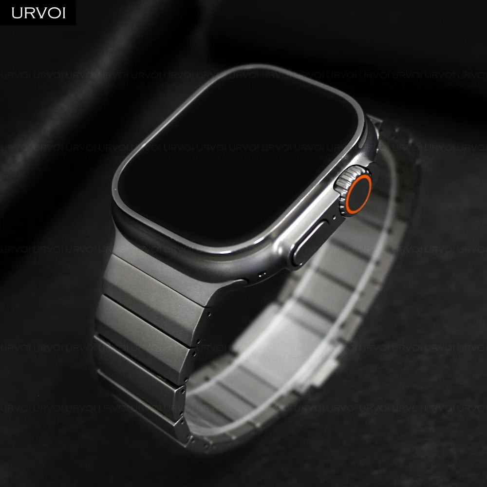 URVOI Titanium band for Apple Watch Ultra 3 2 Series 11 10 9 8 7 6 SE band for Apple Watch Magnet Closure accessories 46mm 49mm