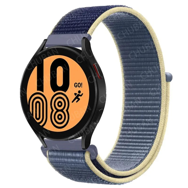 Nylon loop For Samsung Galaxy Watch 6 5 Pro/4/classic/gear s3 frontier/active Sport Bracelet Huawei watch gt2 3 22mm 20mm Strap