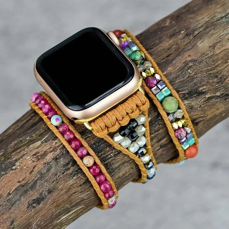 Bohemian band for Apple Watch band 44mm 40mm 42mm 38mm 41mm 45mm Handmade Jewelry bands Apple Watch Series 8 7 6 5 4 3 SE Ultra 49mm