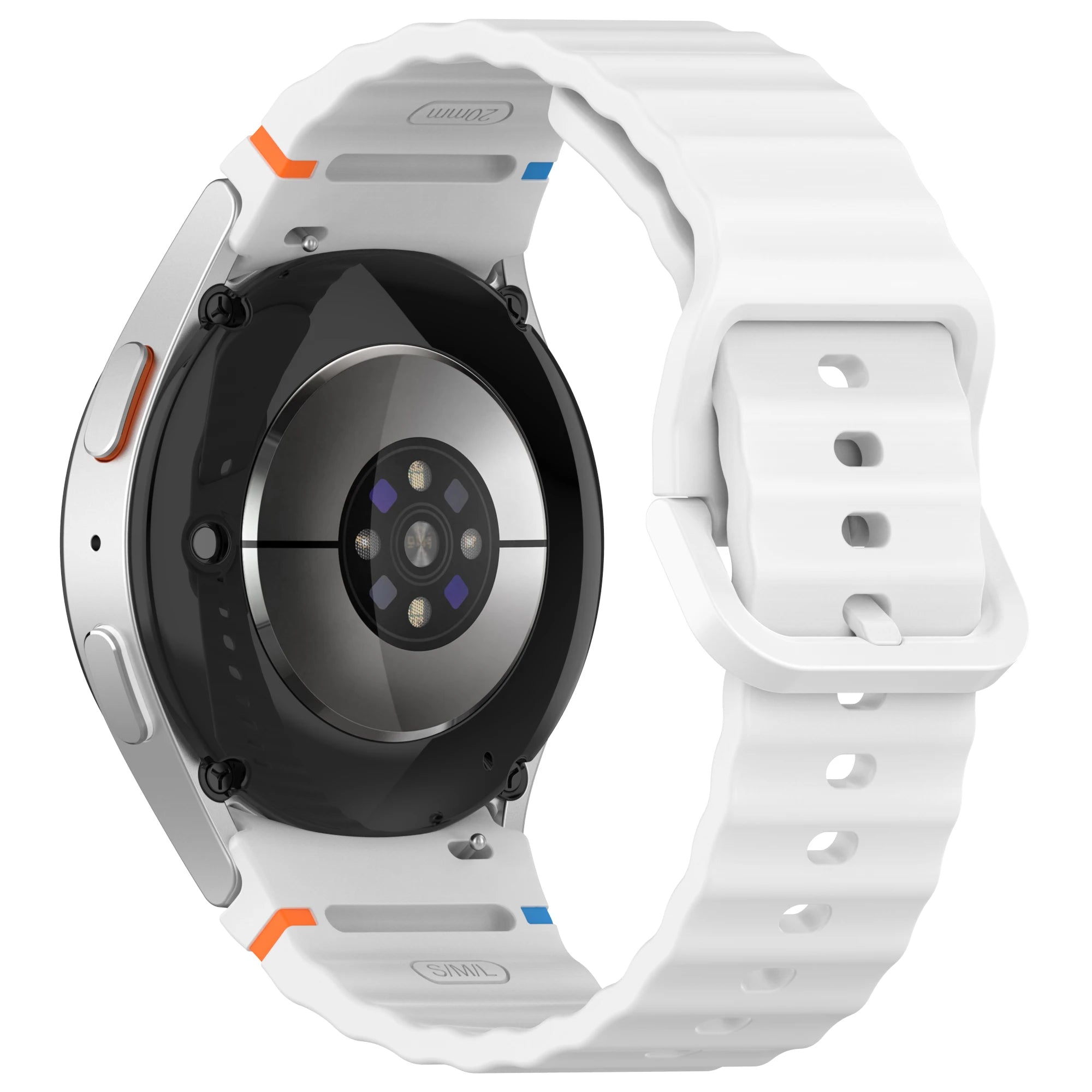 Official Silicone Strap For Samsung Galaxy Watch 7/FE/6/5/4 44mm 40mm 5 Pro Wave Bracelet Galaxy Watch 6 Classic 47mm 43mm Band