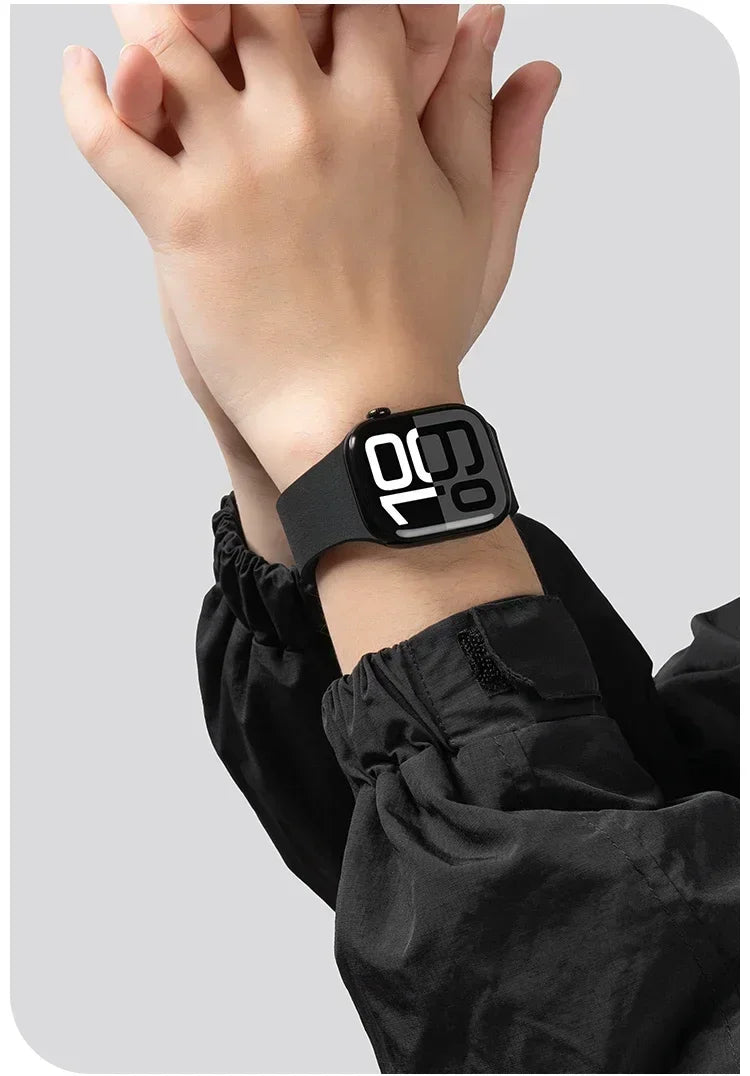 Magnetic band For Apple Watch band Ultra 2 49mm 44mm 45mm 46mm 42mm 40mm Belt Silicone band Apple Watch Series 10 8 7 6 5 9 SE