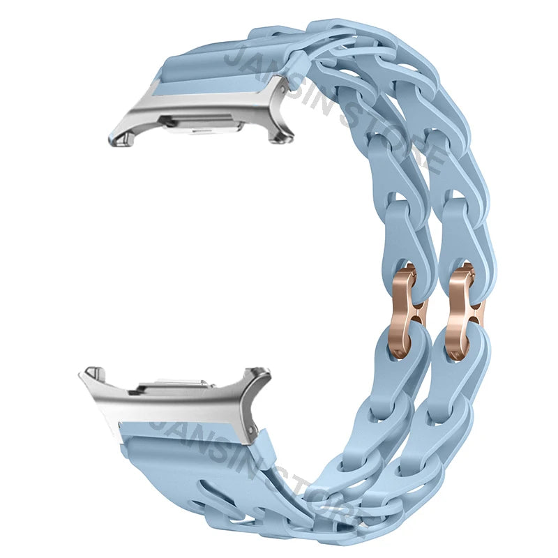 Silicone Band for Samsung Galaxy Watch 8 40mm 44mm Sports Strap Correa Wristband Breathable Bracelet For Galaxy 8 Classic 46mm