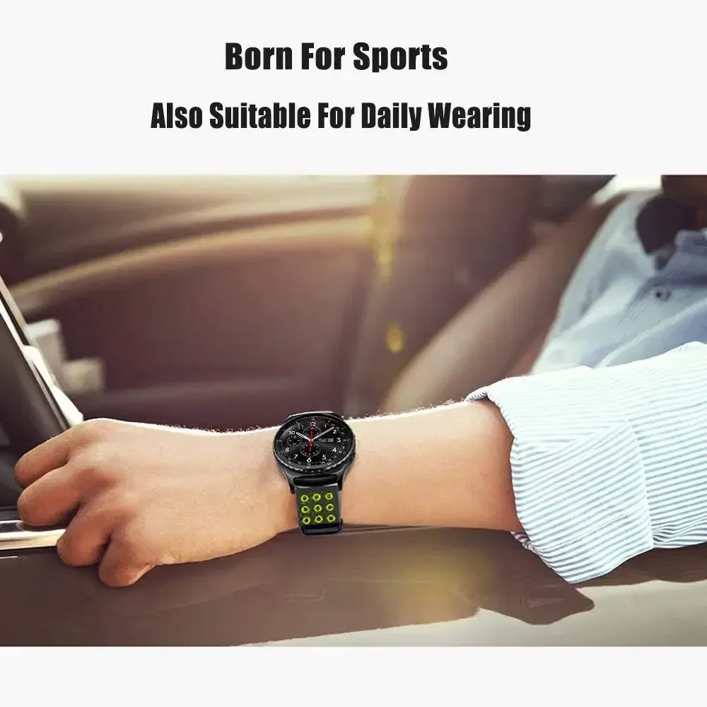 Samsung Galaxy Watch 7 6 5 4 44 40mm 6Classic 43/47mm GearS3 Bracelet 20mm 22mm Silicone Strap for Huawei 3 4Pro GT3/2e Band