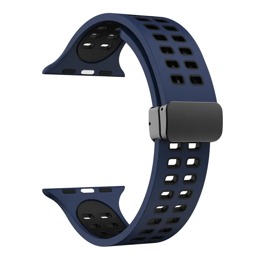 band For Apple Watch band 44mm 45mm 49mm 41mm 40mm 38mm Magnetic buckle Silicone band Apple Watch Series 7 5 3 6 SE 8 Ultra 2 9