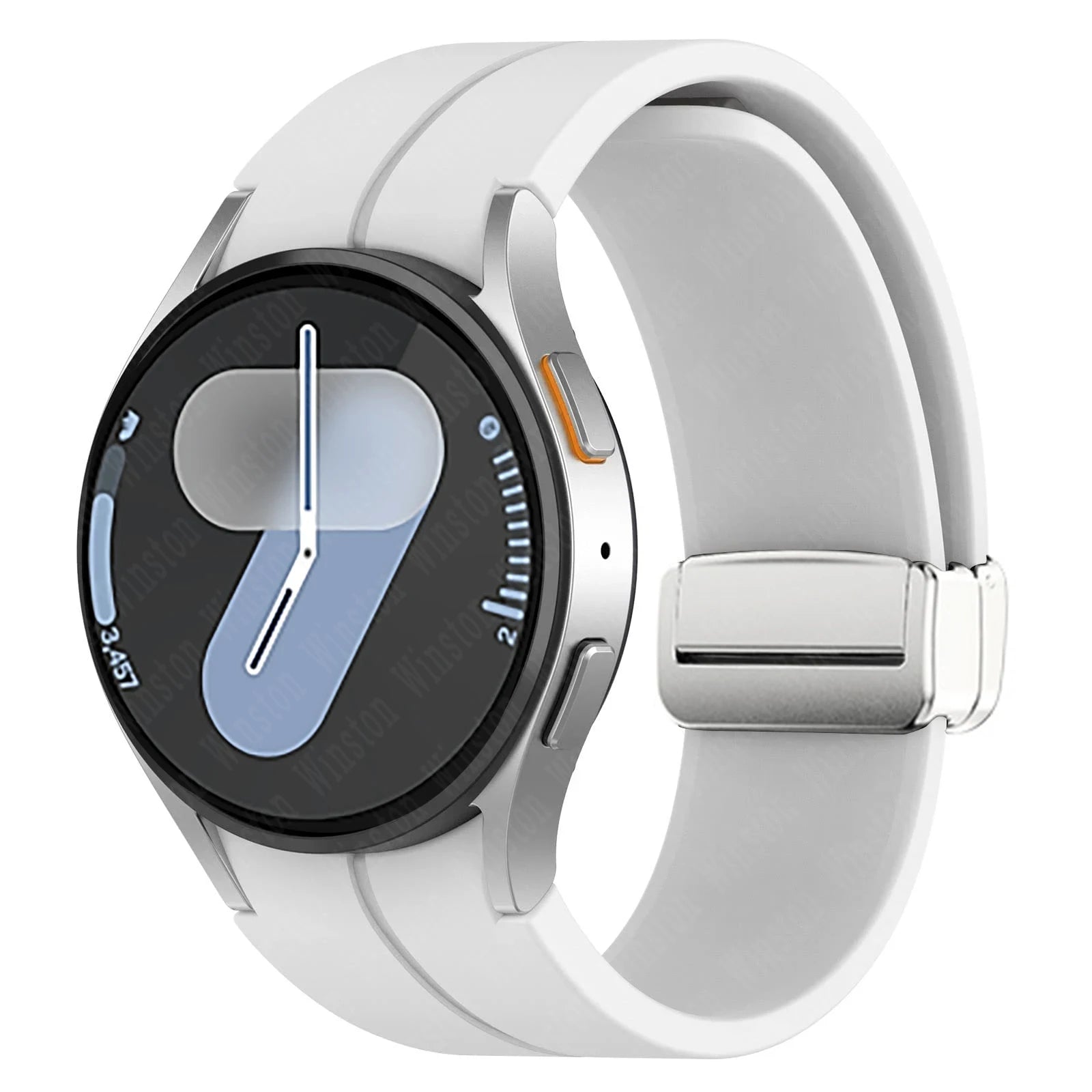 Magnetic Silicone Strap for Samsung Galaxy Watch 7 6 5 4 40mm 44mm 5Pro 45mm Band Bracelet for Galaxy Watch 6 4Classic 43mm 47mm