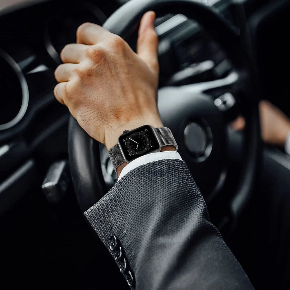 Milanese Loop band For Apple Watch band 44mm 40mm 45mm 49mm 41mm 42mm 38mm Correa band Apple Watch Series 3 4 5 6 SE 7 8 9 Ultra2