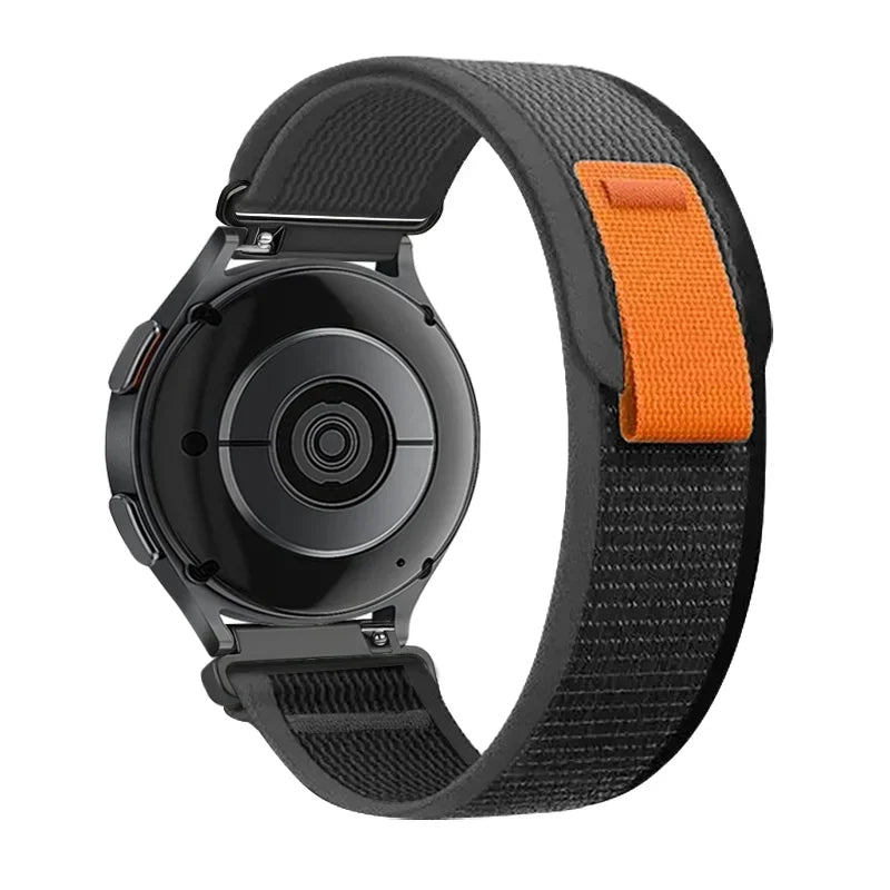 22mm 20mm Nylon Loop Strap for Samsung Galaxy Watch 7 6 5 4 3/Garmin 970 Bracelet Correa Band for Huawei Watch 5 GT5-4 Pro 46mm