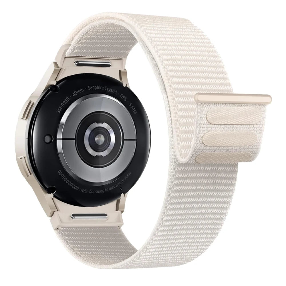 No gaps Band For Samsung Galaxy Watch 7 6 FE 4 Classic 5 pro 44mm 40mm 47mm 45mm Nylon Loop bracelet correa Galaxy Watch 7 Strap