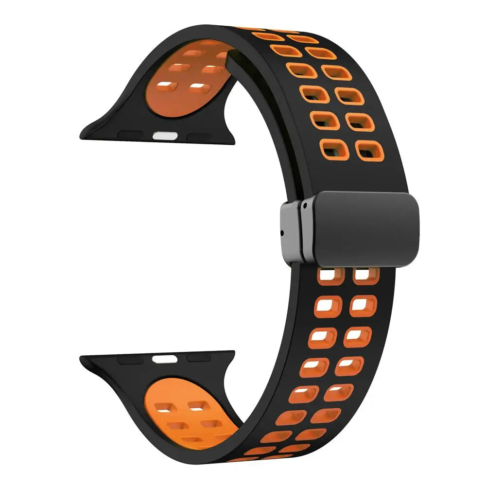 band For Apple Watch band 44mm 45mm 49mm 41mm 40mm 38mm Magnetic buckle Silicone band Apple Watch Series 7 5 3 6 SE 8 Ultra 2 9