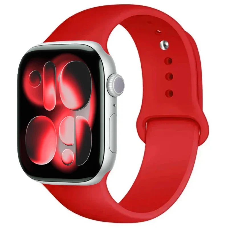 For Apple Watch band 46mm 42mm 45mm 44mm 40mm Silicone sport band Apple Watch Series 11 10 8 7 6 5 4 SE 9 Ultra 3 2 49mm band