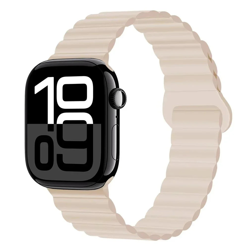 Silicone band for Apple Watch Ultra 3 2 1 49mm 11 10 42mm 46mm Magnetic band for Series 9 8 7 6 5 4 SE3 41mm 45mm 44mm 40mm