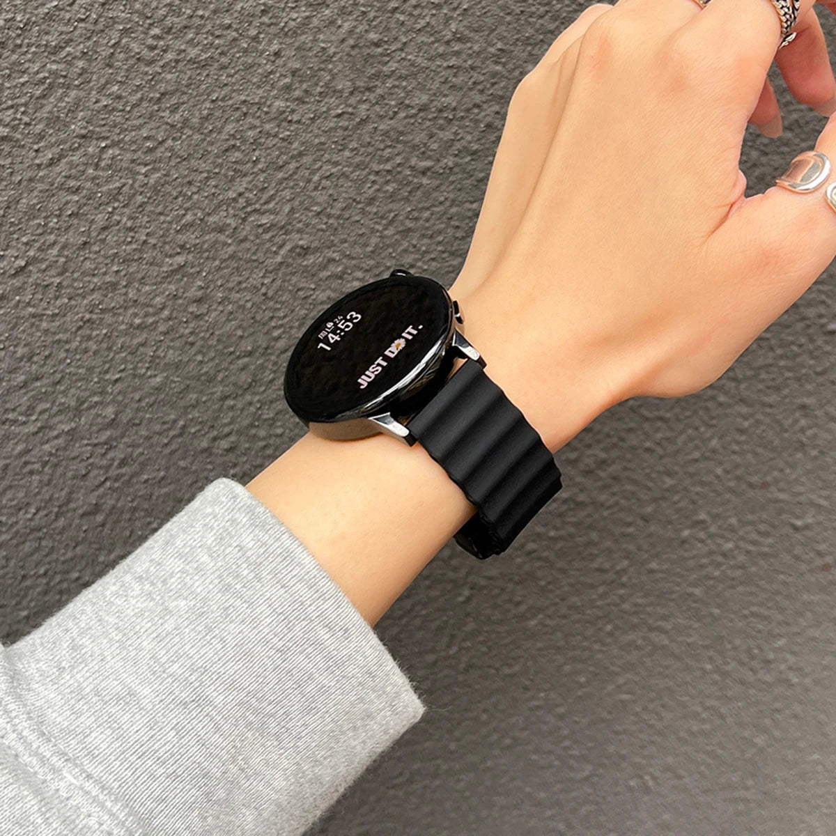 Ocean Silicone Loop Strap For Samsung Galaxy Watch 7 6 5 40mm 44mm Adjustable Bracelet Watchband For Galaxy 4 6 Classic 20/22mm