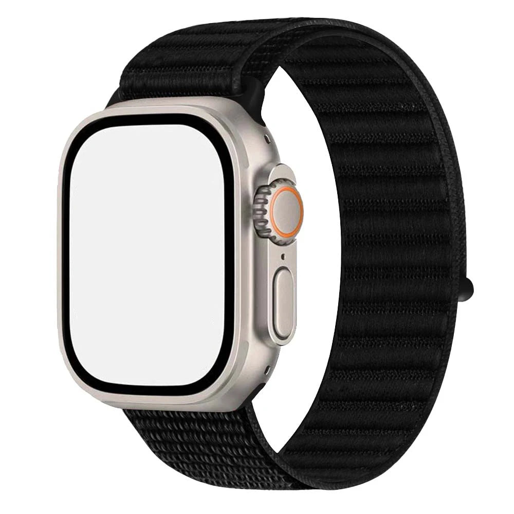 Fabric band for Apple Watch Ultra band 49mm 45mm 46mm 44mm 42mm 41mm 40mm Nylon Loop band Apple Watch Series 10 9 8 7 6 5 4 SE