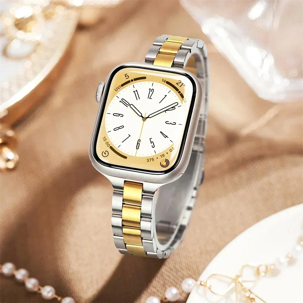 band For Apple Watch band 11 10 46mm 42mm Ultra 3 2 49mm 40mm 44mm 41mm metal Stainless Steel band Apple Watch Series 8 9 7 5 SE 6 4