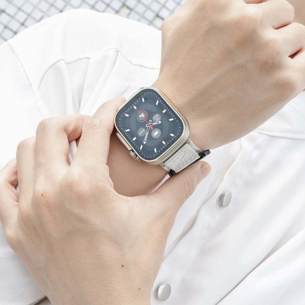 Sport Nylon band for Apple Watch band 45mm 44mm 40mm 41mm 42mm 46mm 49mm Nylon band Apple Watch Series 10 9 8 7 SE Ultra Correa