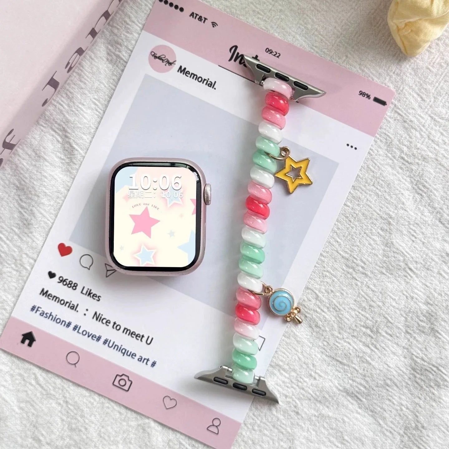 band for Apple Watch band Ultra 2 3 49mm 40mm 41mm 44mm 46mm stretchable Cute Scrunchie brecelet Apple Watch seires 10 9 8 7 5 SE 11