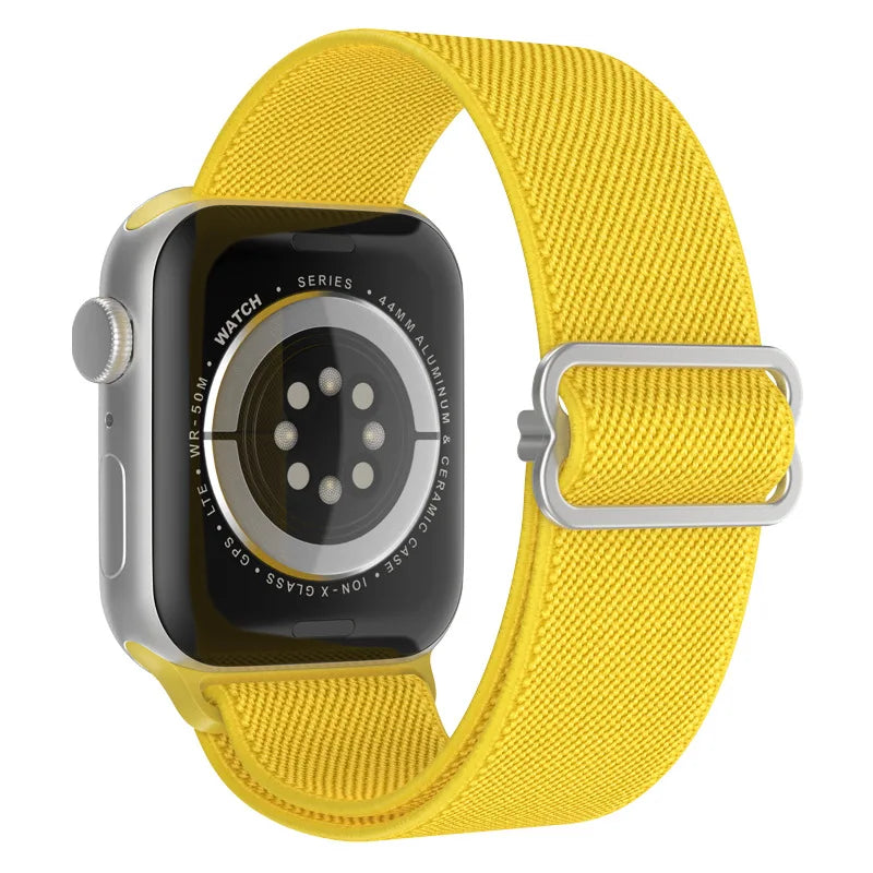 Nylon Elastic Solo Loop for Apple Watch Ultra 49mm band 45mm 44mm 46mm 41mm Scrunchie Adjustable band Apple Watch serie 6 7 8 9 10