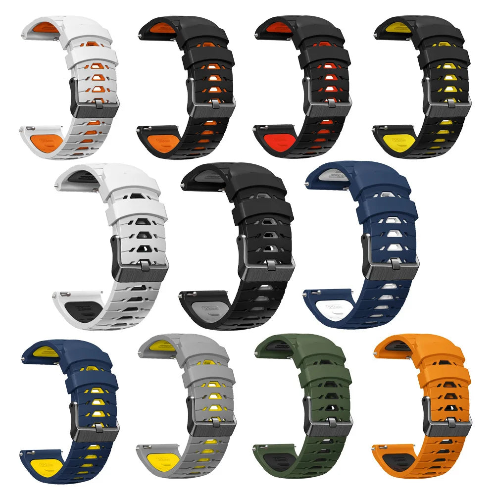 22mm Silicone Band For Samsung Galaxy Watch 3 45mm 46mm Strap Gear S3 Frontier Classic Smartwatch Watchband Replacement Bracelet