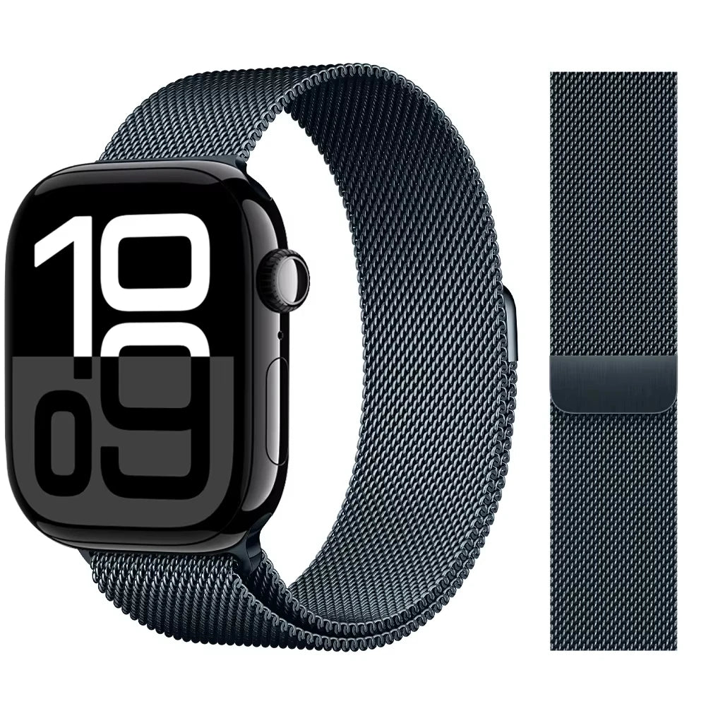 Milanese Loop band For Apple Watch band 11 42mm 46mm 44mm 40mm 41mm 45mm 49mm bands Apple Watch Series 10 9 8 7 6 Se3 Ultra 3 2
