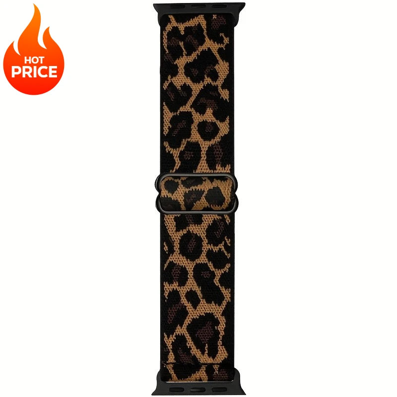 Nylon Elastic Solo Loop for Apple Watch Ultra 49mm band 45mm 44mm 46mm 41mm Scrunchie Adjustable band Apple Watch serie 6 7 8 9 10