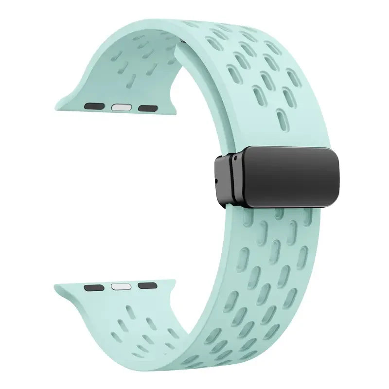 Breathable silicone band for Apple Watch band Ultra 2 49mm 44mm 40mm 42mm 46mm 41mm 45mm band Apple Watch Series 11 10 9 8 7 6 SE3
