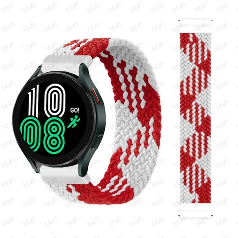 Braided solo loop for Samsung Galaxy Watch 7 44mm 40mm Strap correa Bracelet Galaxy Watch 4 6 Classic 5 pro 45MM 20MM 22MM band