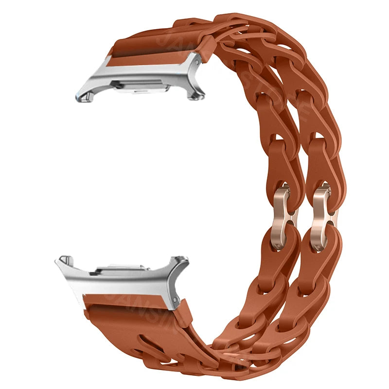 Silicone Band for Samsung Galaxy Watch 8 40mm 44mm Sports Strap Correa Wristband Breathable Bracelet For Galaxy 8 Classic 46mm