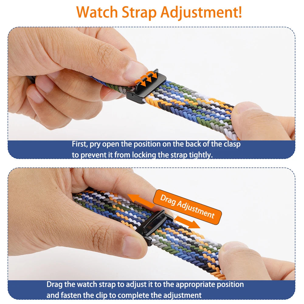 20mm 22mm Parachute Straps For Galaxy Watch Band 7/FE/6/5/pro/4/Classic/active 2/Gear s3 correa Bracelet Huawei watch GT 5 4 3 2