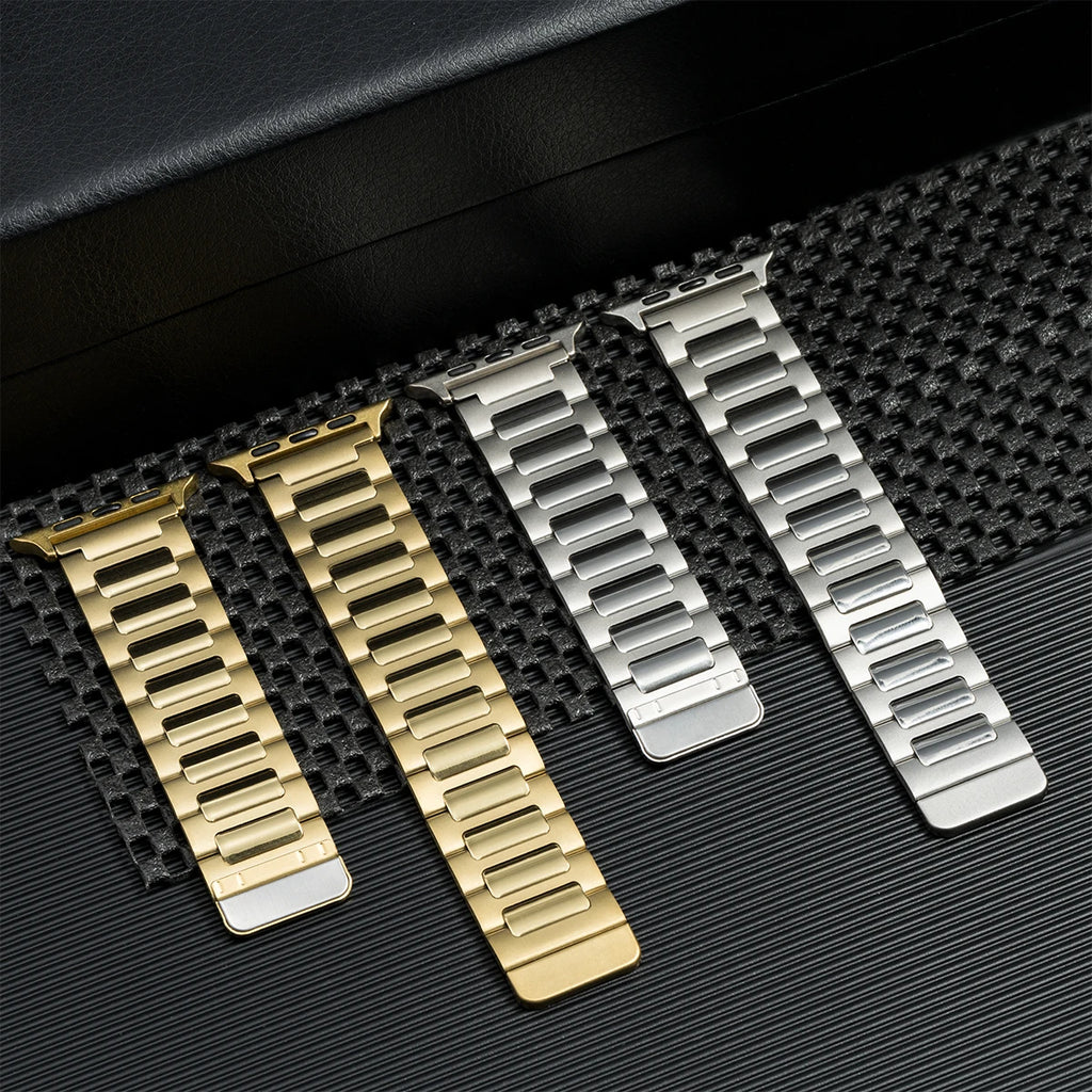 Magnetic Stainless Steel band for Apple Watch band 46mm 45mm 44mm 49mm metal belt band for Apple Watch 10 9 8 7 6 3 5 SE Ultra 2