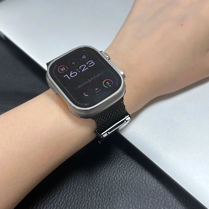 Milanese parachute band For Apple Watch band Ultra 3 2 49mm 46mm 44mm 45mm 41mm 42mm band Correa Apple Watch Series 11 10 9 8 7 SE