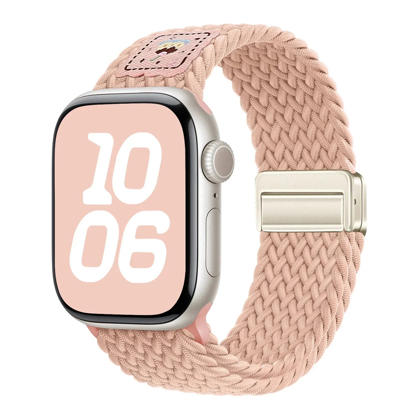 Nylon band For Apple Watch band Ultra 44mm 40mm 45mm 49mm 41mm 44mm magnetic buckle Braided band Apple Watch Series 10 9 SE 7 8