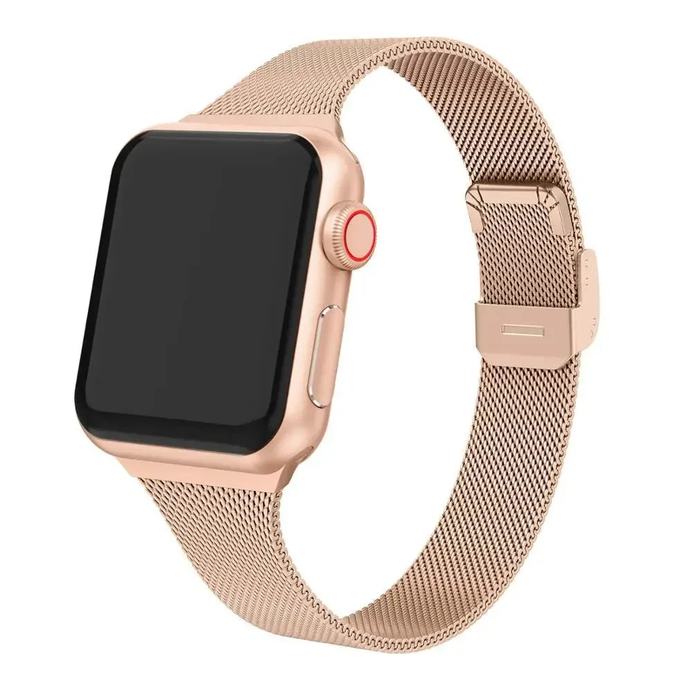 Milanese band for Apple Watch 44mm 40mm 45mm 41mm 46mm 42mm 38mm 49mm metal band Apple Watch Series 10 Ultra 9 8 7 6 5 4 3 SE band