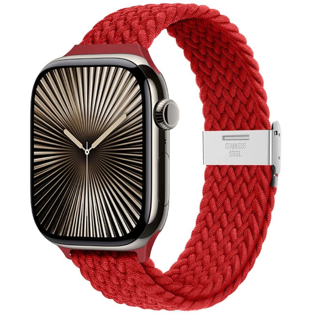 band For Apple Watch band 46mm 45mm 44mm 49mm 40mm 41mm 42mm Braided loop correa band Apple Watch Series 10 8 9 7 5 SE 6 4 Ultra