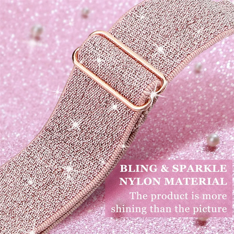 Elastic band for Apple Watch Series 10 9 8 7 6 5 4 SE Ultra 2 49mm 46mm 42mm 41mm 45mm 40mm 44mm Nylon loop band Apple Watch Band