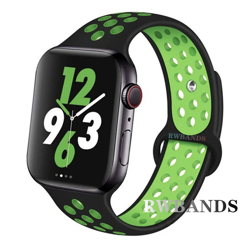 Sport band for Apple Watch band 46mm 44mm 40mm 42mm 38mm 41mm 45mm Breathable band Apple Watch Series 10 9 8 7 6 SE 5 3 Ultra 2 49mm