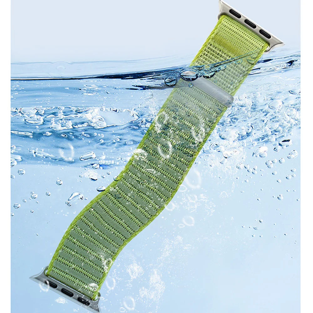 Braided Nylon Loop band for Apple Watch band 42mm 46mm 45mm 44mm 46mm 49mm band brecelet correa Apple Watch Ultra 3 SE 11 10 9 8 7 bands