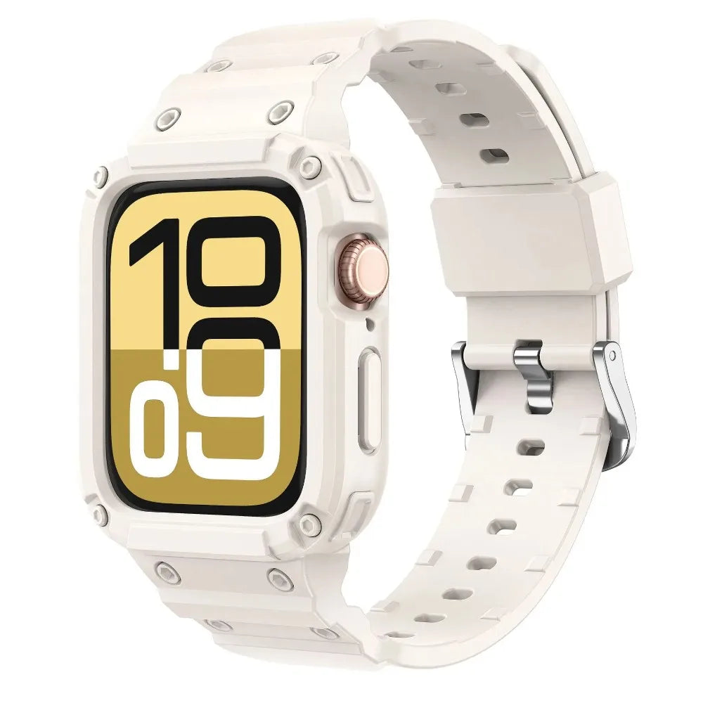 TPU Case + band For Apple Watch band 46mm 42mm 45mm 41mm 40mm 44mm Bumper band watch band for Apple Watch Series 10 9 8 7 6 SE 4
