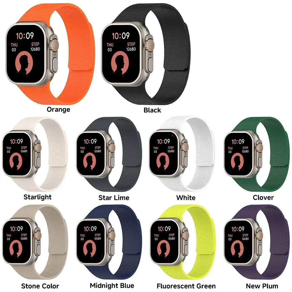 Magnetic band For Apple Watch band Ultra 2 49mm 44mm 45mm 46mm 42mm 40mm Belt Silicone band Apple Watch Series 10 8 7 6 5 9 SE