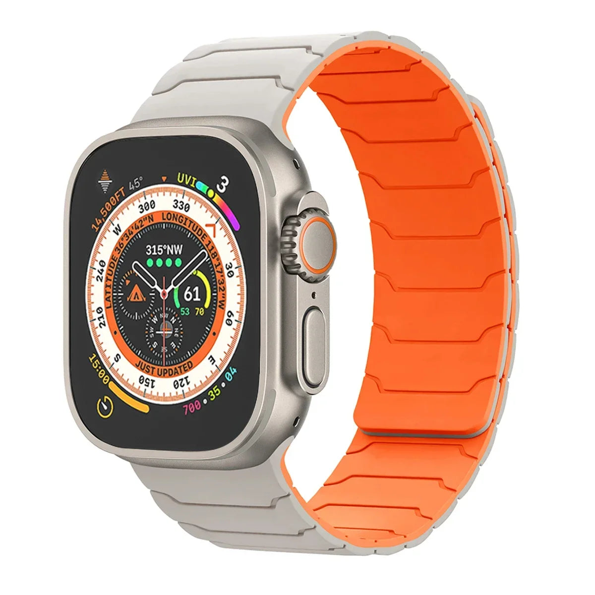 Magnetic band for Apple Watch band Ultra 2 49mm 46mm 44mm 41mm 45mm 42mm Silicone band Apple Watch Series 10 9 8 7 6 5 4 SE band