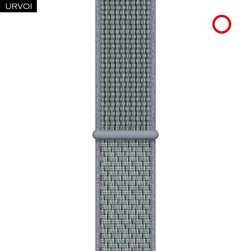 URVOI Sport Loop for Apple Watch Ultra 3 2 Series 11 10 9 8 SE3 Nylon loop for Apple Watch sport band 42mm 46mm breathabe hook fastener