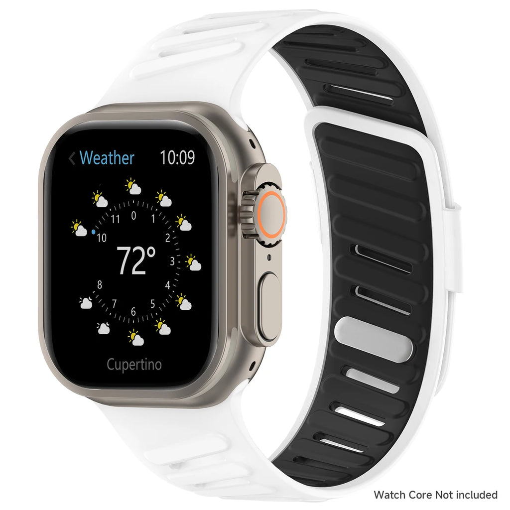 Silicone Sport band For Apple Watch Ultra 2 3 49mm band 42mm 44mm 45mm 46mm Slanted Buckle band for Apple Watch 11 10 9 8 7 6 5 4 SE 3