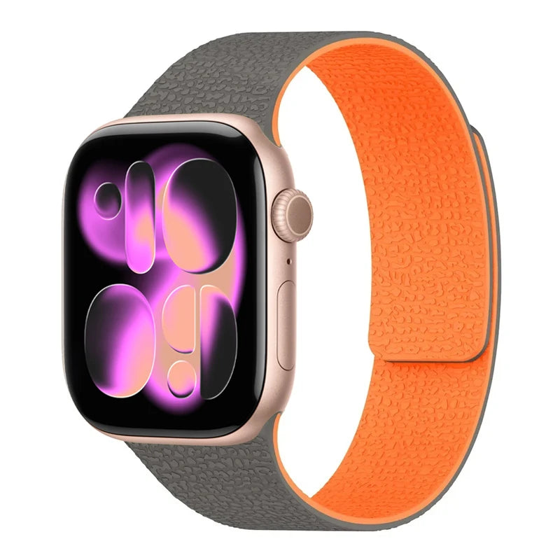 Magnetic band for Apple Watch Ultra3 2 1 49mm 45mm 42mm 46mm 40mm 41mm 2025 New silicone sport band Series 11 10 9 8 7 6 5 4 SE