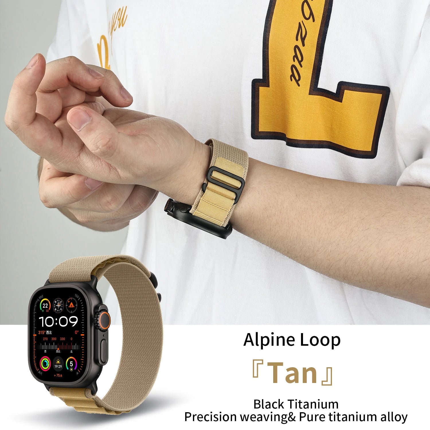 2025 New Suitable for Apple Watch High Quality Nylon band Alpine Loop For Watch Series 10 9 8 7 Ultra 2 band Apple Watch 49mm 46mm
