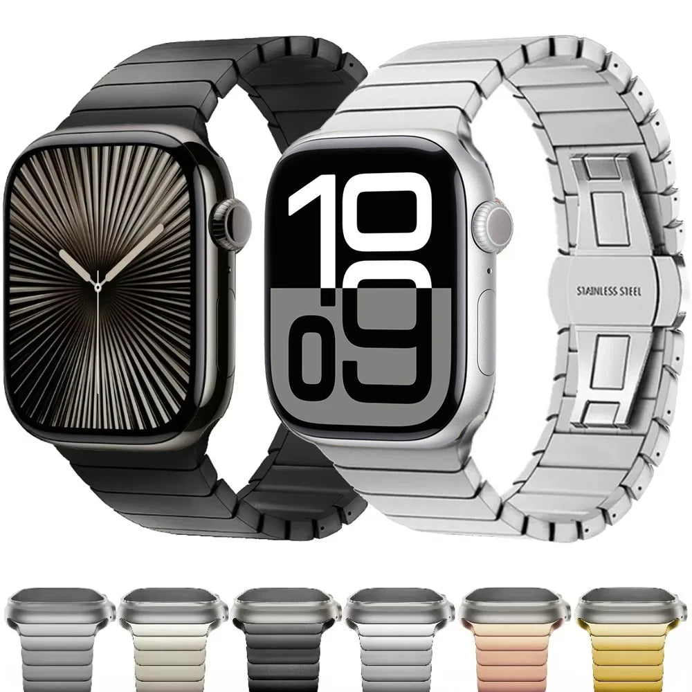 Stianless Steel band For Apple Watch Ultra 3 2 49mm 46mm 42mm 44mm 45mm 40mm 41mm metal band For Apple Watch Series 11 10 9 8 Band