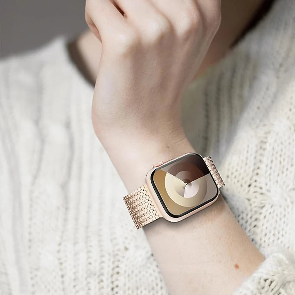 Carbon Steel for Apple Watch band 49mm 45mm 44mm 41mm 40mm 42mm 38mm Magnetic Attraction band for Apple Watch Series 9 8 7 6 5 4 Ultra 2 SE