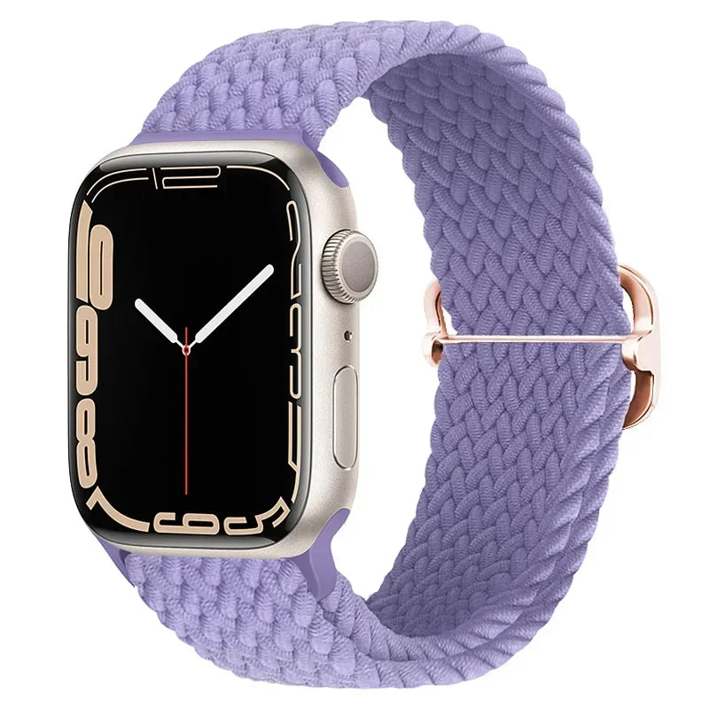 Braided Nylon band for Apple Watch band Ultra 2 49mm Series 10 46mm 42mm 44mm 40mm 41mm Adjustable band Apple Watch 9 8 7 6 SE 5 4