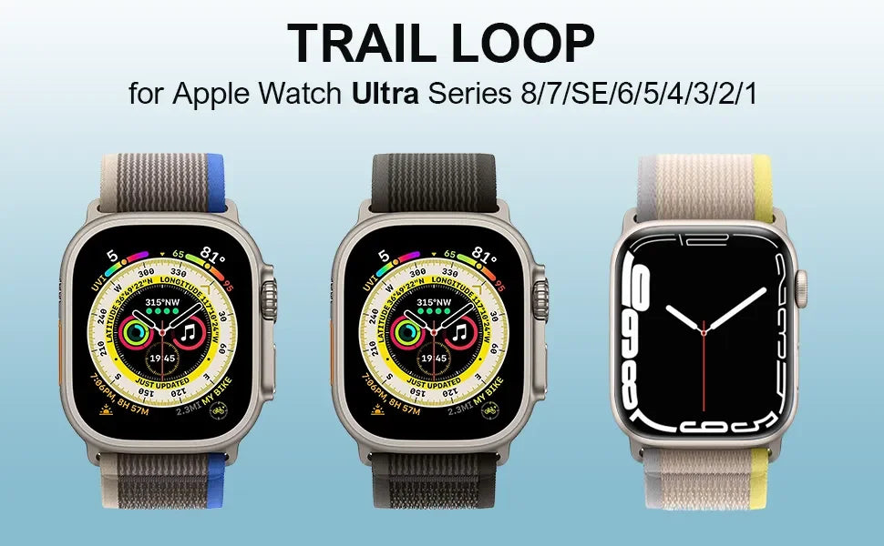 Trail Loop band for Apple Watch band 11 42mm 46mm 44mm 40mm 41mm 45mm Sport band Apple Watch Series 9 8 7 5 Se3 10 Ultra 3 2 49mm